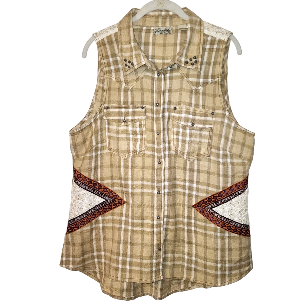 Gimmicks by BKE Washed Plaid Shirt